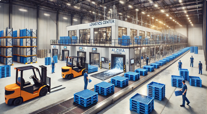 Lavamos palets en líneas de lavado.